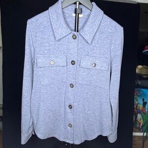 Mystree Heather Blue Knit Top